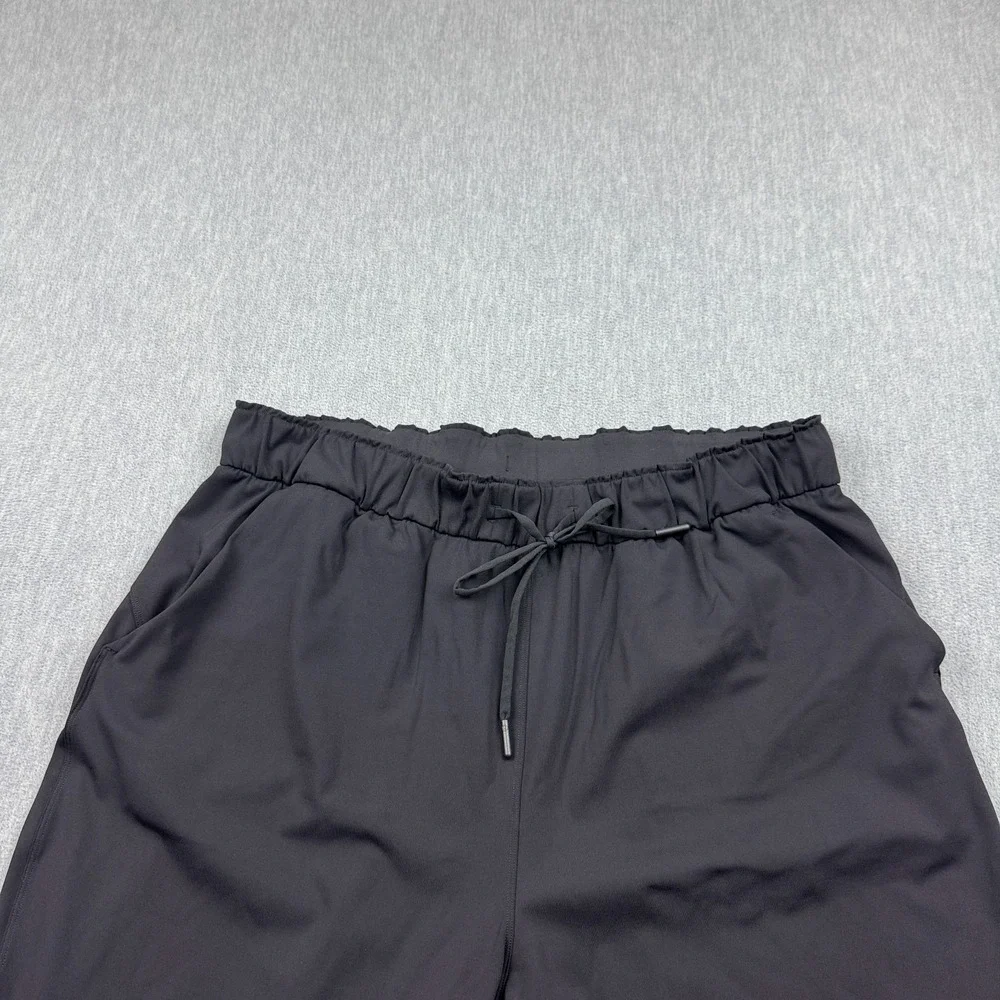 Lululemon Jogger Pants Womens 14 Black‎ Keep Moving Training Running Gym W5CV4S